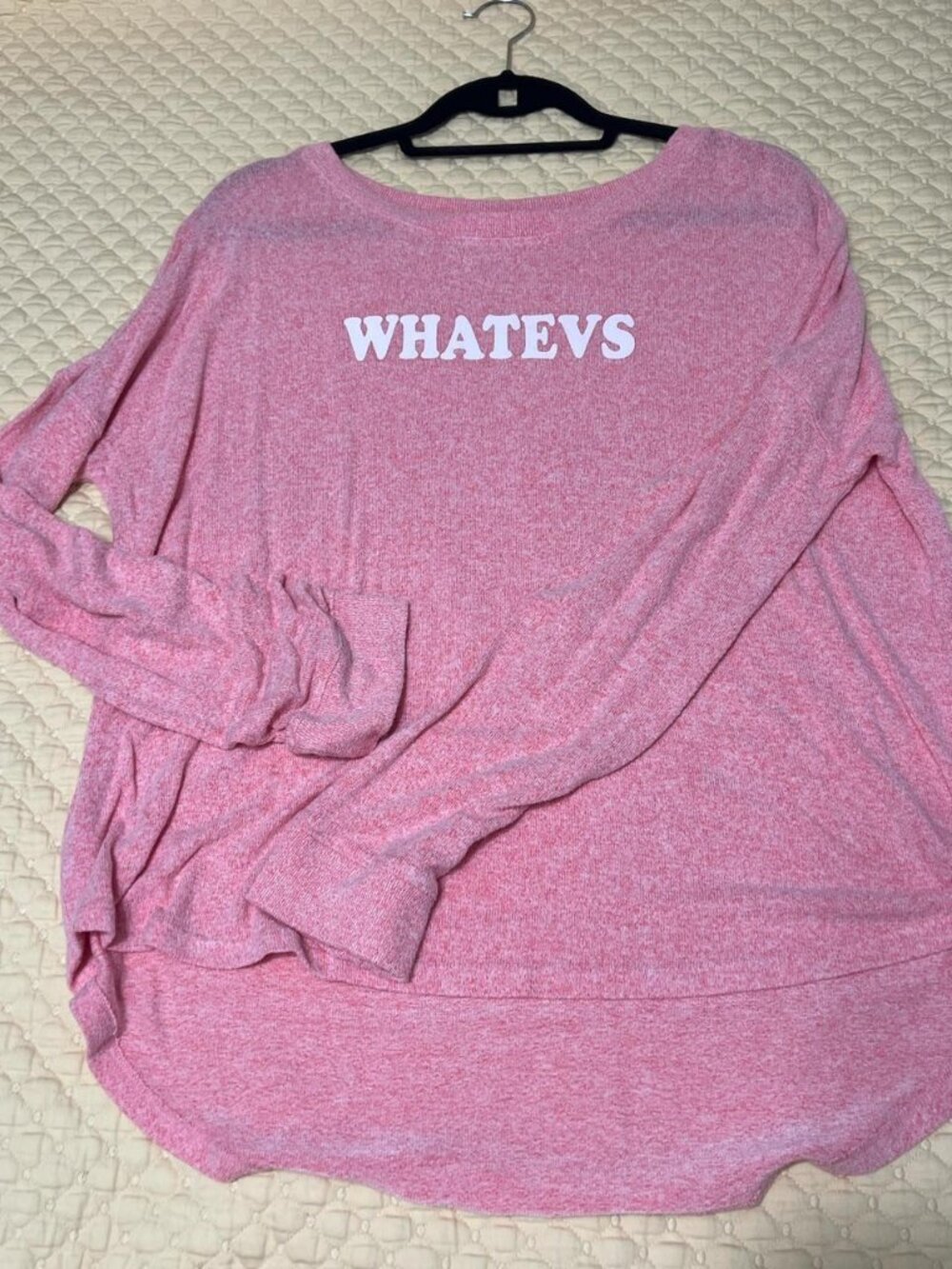 Free People Pink Whatevs sweatshirt